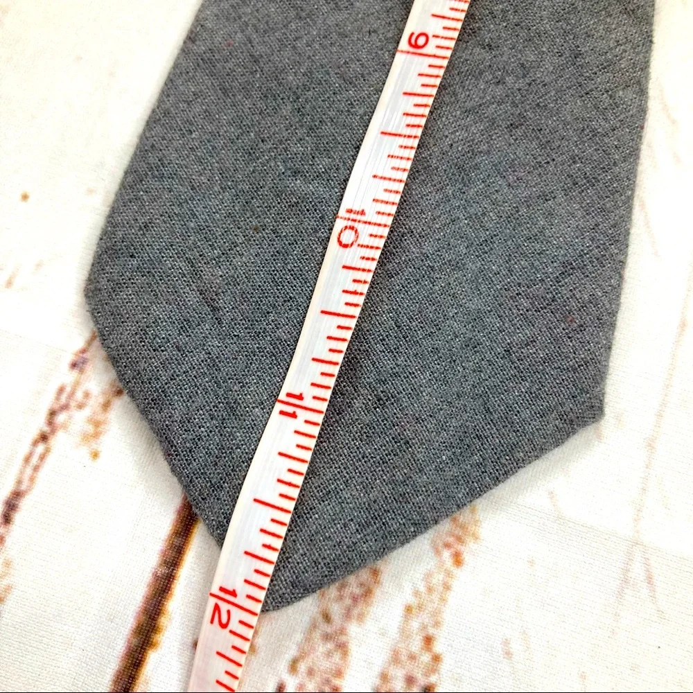 George Neck Tie Hook & Loop Strap Steel Gray Sz 12in